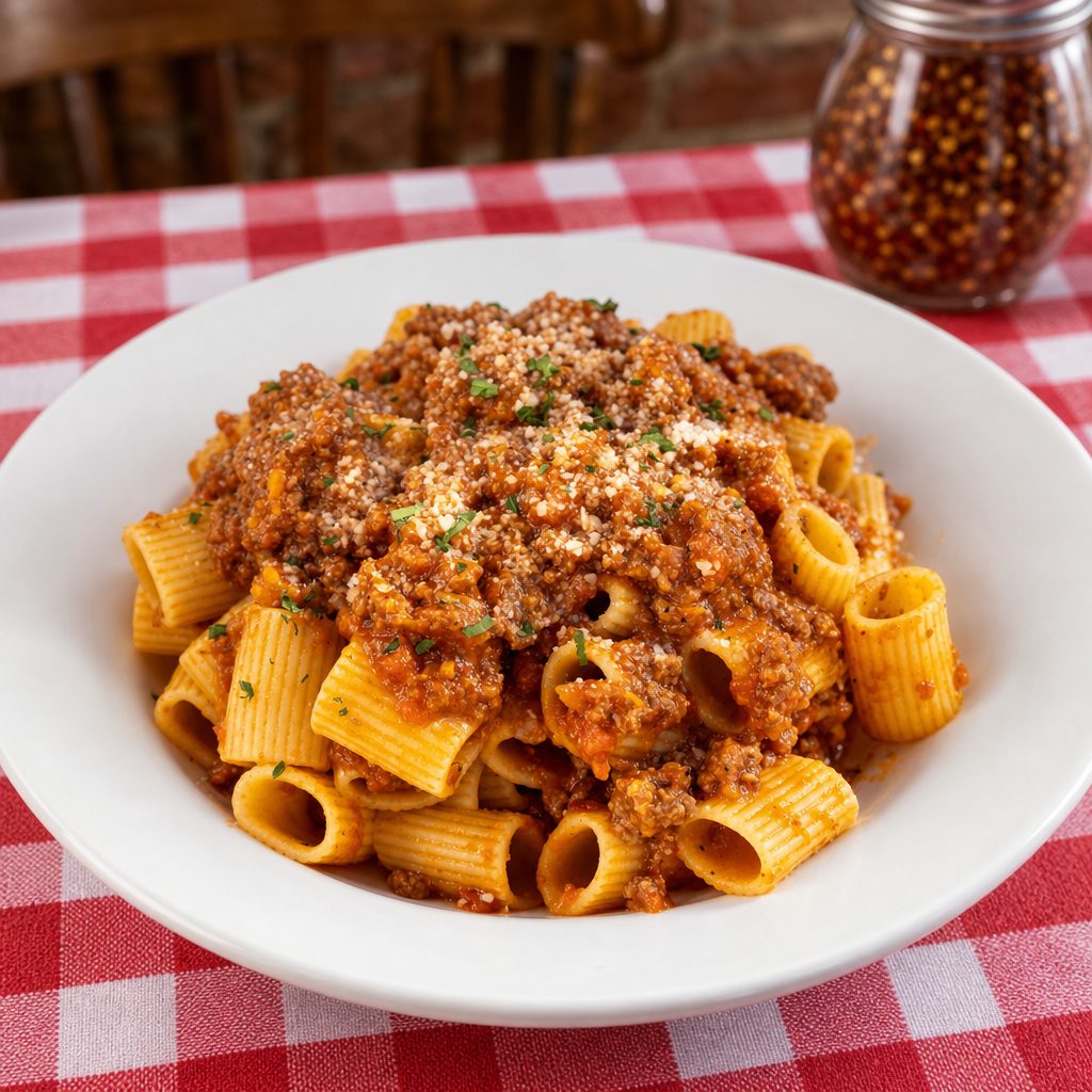 Pasta Bolognese.