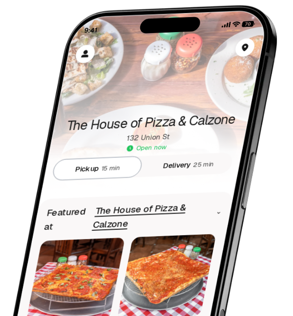 The House of Pizza & Calzone app preview
