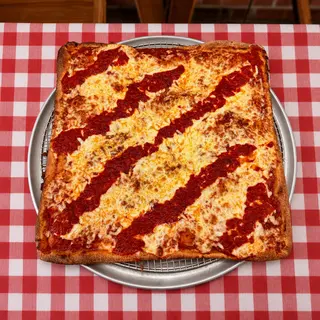 Pan-Baked Sicilian Cheese Pizza